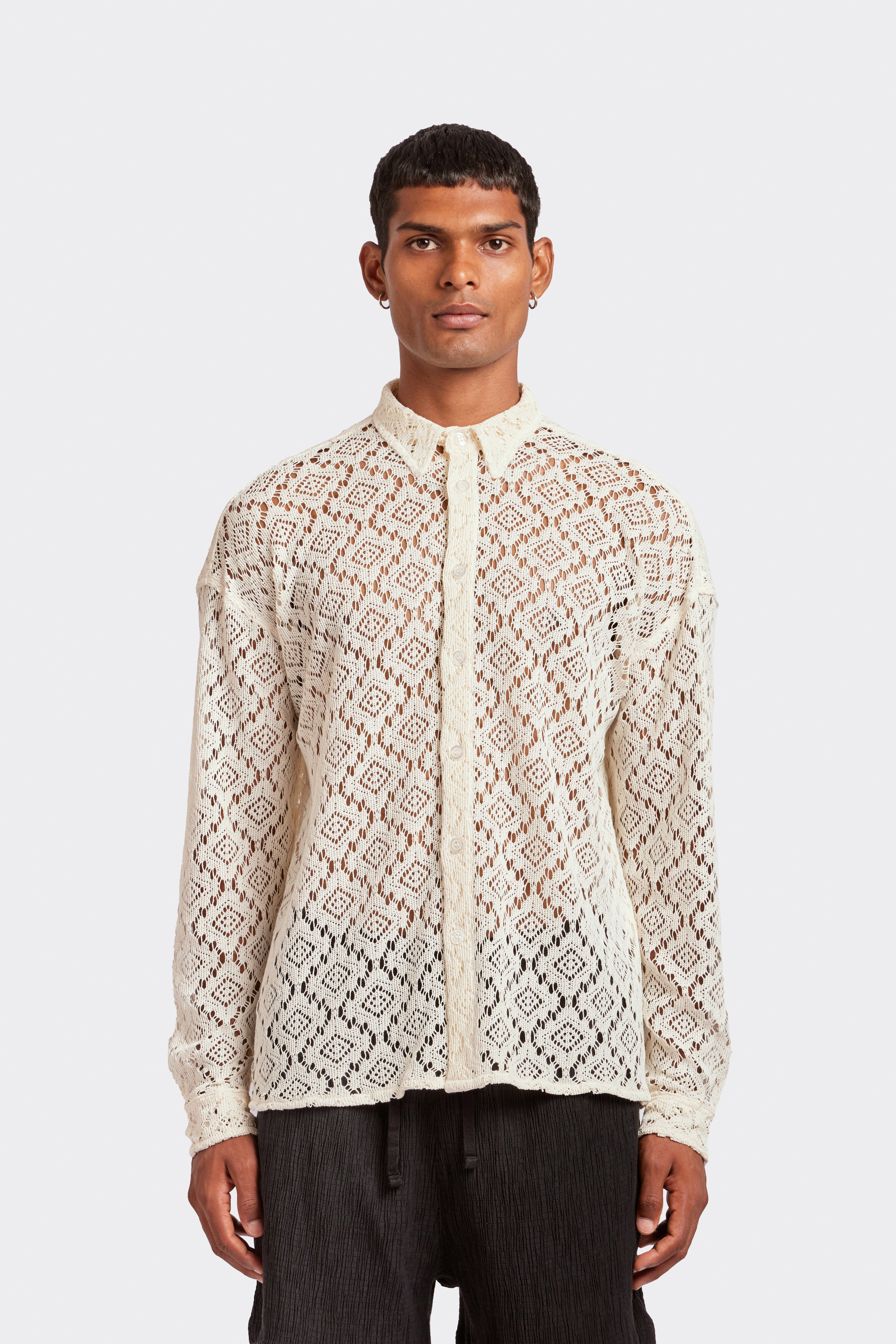 Burberry lace on sale shirt mens