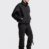 Black Nylon Double Layer Jacket