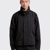 Black Nylon Double Layer Jacket