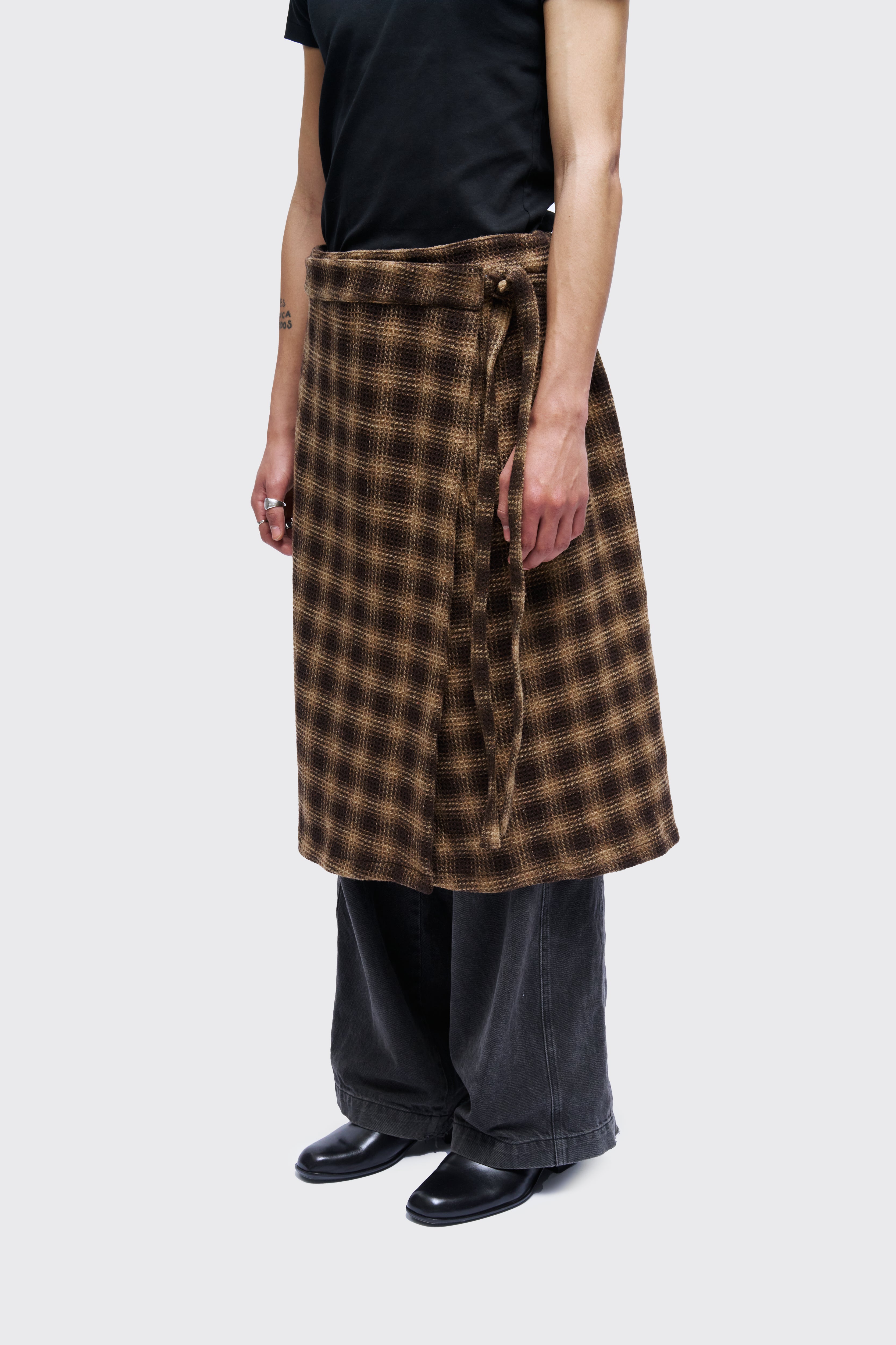 Brown Wrap-Around Saram