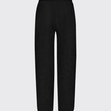 Black Seersucker Trousers