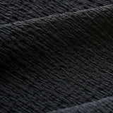 Black Seersucker Henley