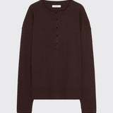 Espresso Brown Henley