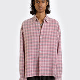 Red Tiled Long Sleeve Shirt