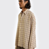 Brown Tiled Long Sleeve Shirt
