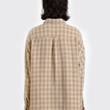 Brown Tiled Long Sleeve Shirt