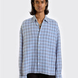 Blue Tiled Long Sleeve Shirt