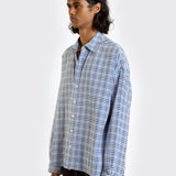 Blue Tiled Long Sleeve Shirt