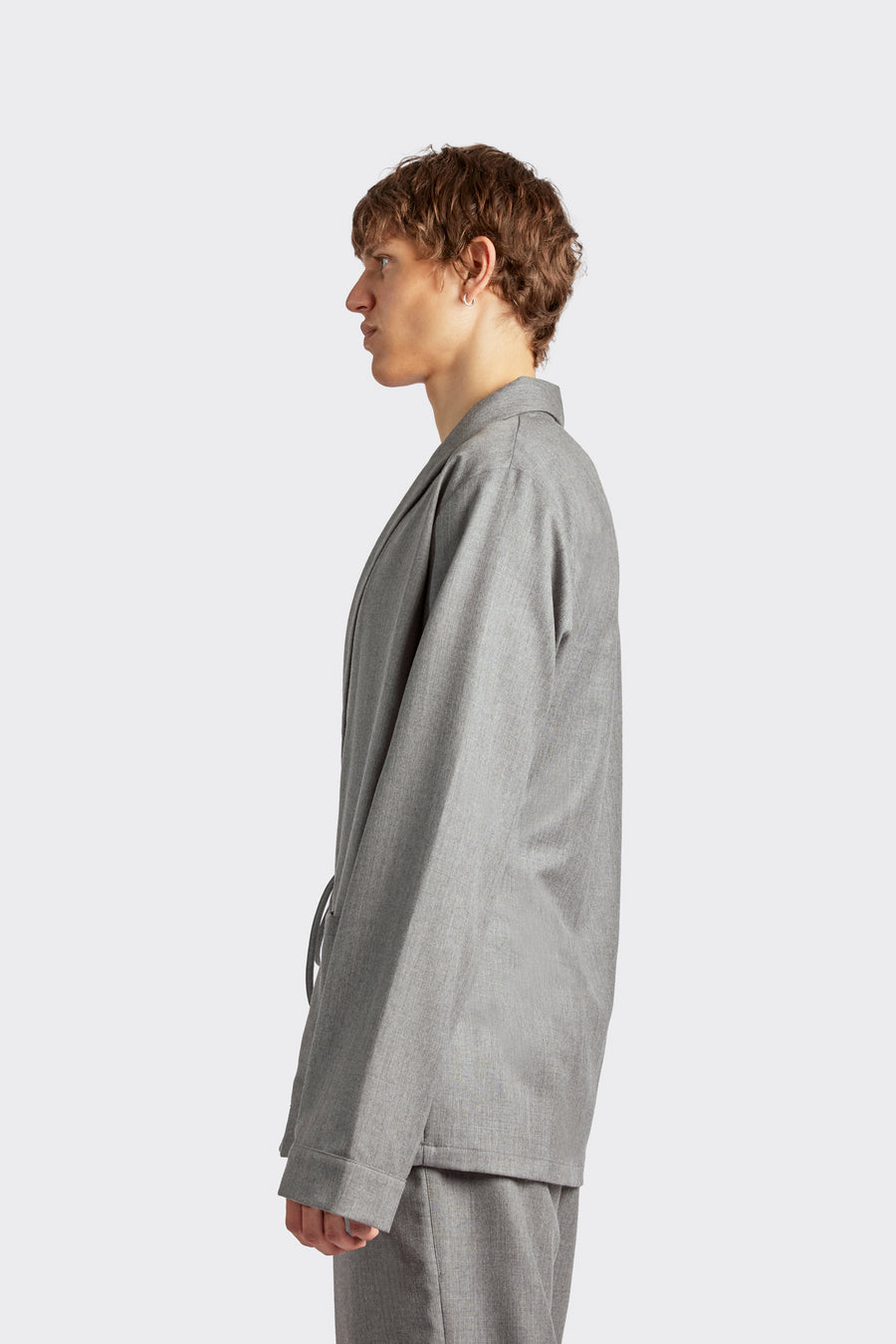 Grey Kimono Shirt