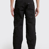 Black Nylon Reconstructed Cargos